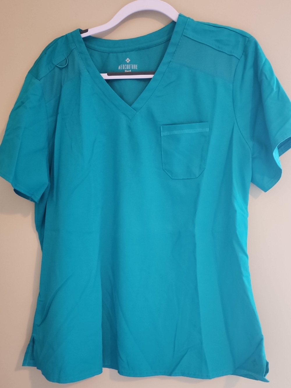 Med Couture Teal Scrub Top